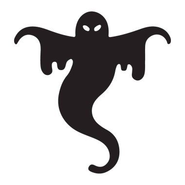 Cadılar Bayramı Dekorasyonları için Ürkütücü Hayalet Görüntü Vektörü