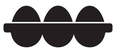 Carton Siluet Grafik Kaynak İndirmesinde Taze Çiftlik Yumurtaları