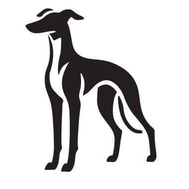 Hayvan Sevenler İçin Basit Greyhound Siluet Vektör ResmiComment