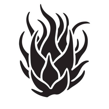 Dikenli Enginar 'ın Yaratıcı Siluet Sanatı Bud Vektör Görüntüsü