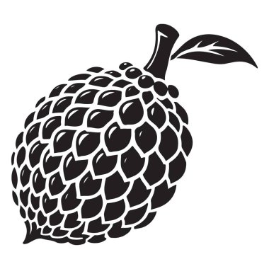 Eşsiz Gıda Tasarımı için Ölçekli Meyve Silueti Vektör İllüstrasyonu