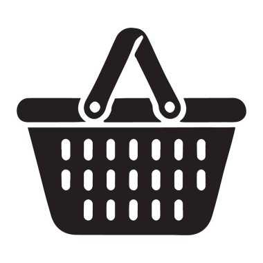 Çevrimiçi Mağaza için Temiz Vektör Grafik Alışveriş Sepeti İllüstrasyonu