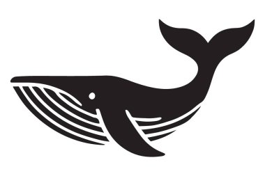 Okyanus ve Deniz Projeleri için Gerçekçi Balina Silüeti Sanatı