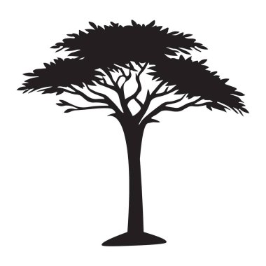 İzole ağaç dalı vektör grafik sanatı doğal tasarım elementi