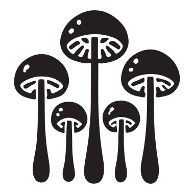 Mantar silueti tasviri Doğa Vektörü Ormanı Zemin Yiyeceği İçi