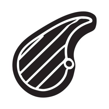 Lezzetli Izgara Biftek İllüstrasyon Yemek Sevenler için Vektör Sanatı