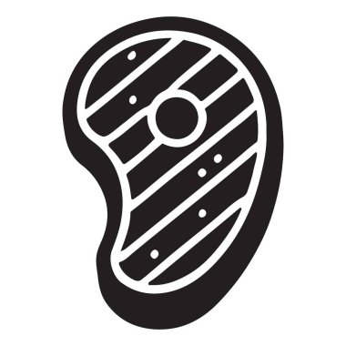 Lezzetli Izgara Biftek Vektör Çizimi, Yemek Grafikleri İçin Mükemmel