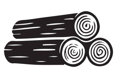 Şömine ve Açık Hava Projeleri için Gerçekçi Ahşap Kütükler Çizimi