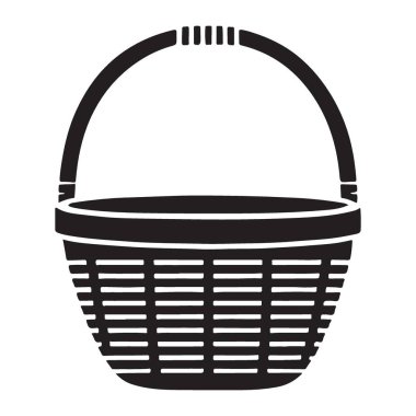 Klasik Dokuma Sepeti Vektörü Resmetme Grafik Tasarım Elemanı