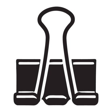 Siyah cilt klipsi İllüstrasyon Ofisi Belge Düzenleme Çözümü