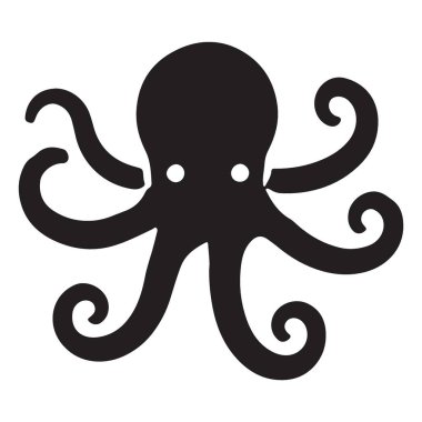 Klasik Ahtapot Çizimi Harika bir Deniz Tasarımı