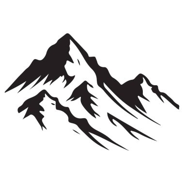 Dağ Sırası Siluet Vektör Resimleri, Manzara Tepeleri Tasarımı