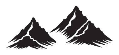 Dağ Tepeleri Görüntü Vektörü Dış Macera Tasarımı Çizimi