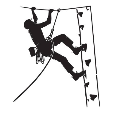 Yapay Duvar Resimlerinde Kaya Dağcılarının Silueti Eylemde