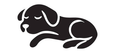 Sevimli Uyuyan Köpek Çizimi Evcil Hayvanlar için mükemmel bir seçim.