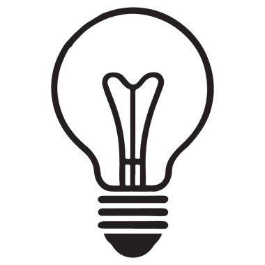 Yaratıcılık Açılıyor Klasik Ampul Resmetme Fikri Üretim Simgesi