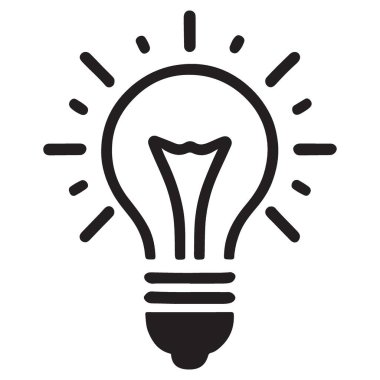 Parlak Fikirler, Yaratıcı Düşünce İçin Ampul Resmetme Simgesi
