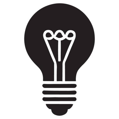 Başarı işi için parlak fikir yaratıcılık ampul illüstrasyon kavramı