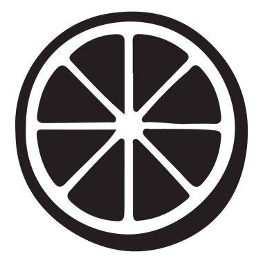 Portakal Dilimleyici Grafik Tasarım Elemanı Taze ve Şehirli