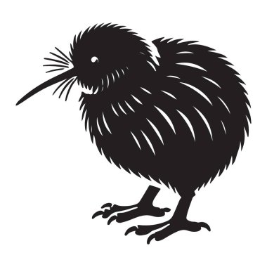 Yeni Zelanda Vahşi Hayatı için Kivi Kuş Görüntü Vektör Sanatı