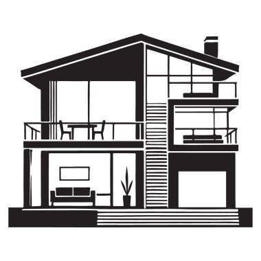 Modern ev dış mimarisi tasarımı tasarım minimalist ev dış stili