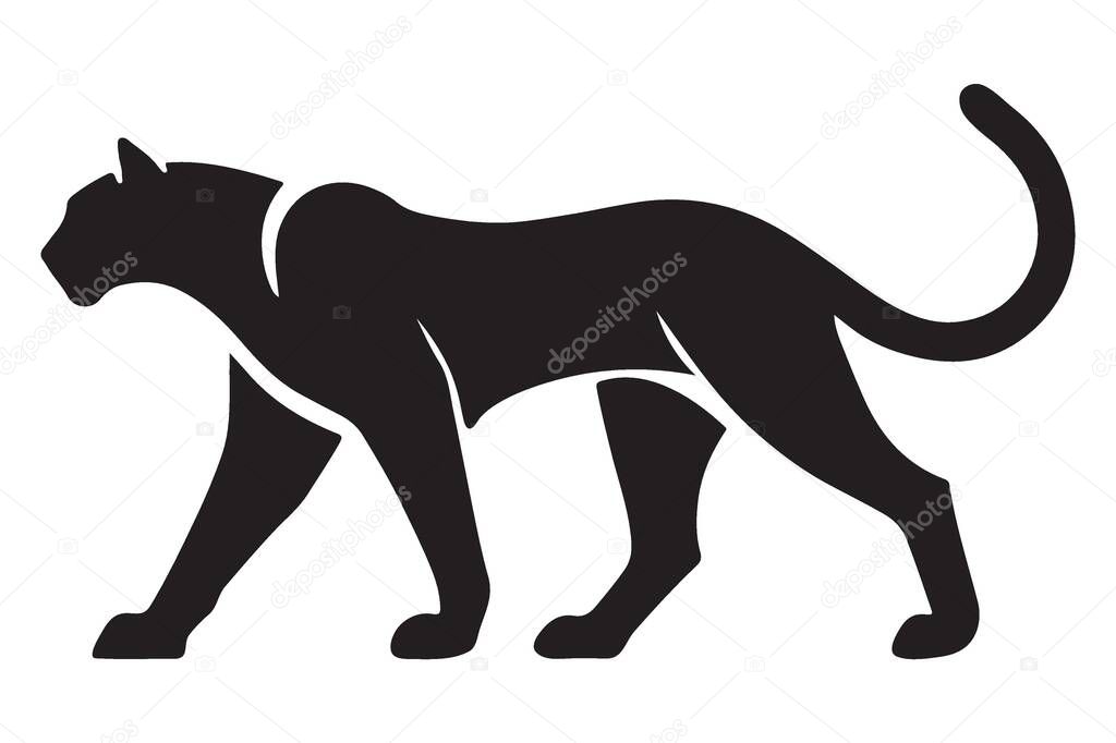 Black Panther Elegant Silhouette of Power and Grace