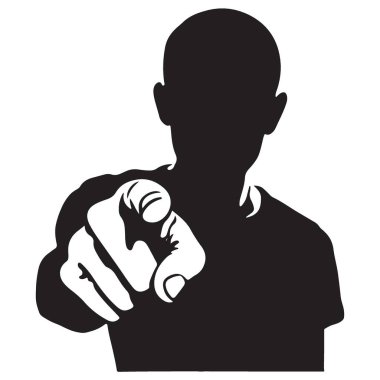 Görsel Hikaye ve Tasarım için Şekil Gösterici Siluet Vektörü Başlatılıyor