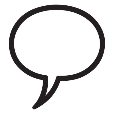 Vektör konuşma balonu çizimi sohbet ve iletiler için mükemmel