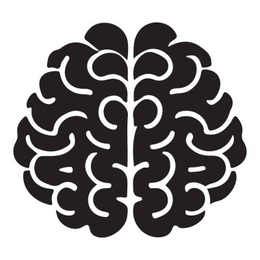 Tıbbi ve Eğitimsel Tasarım İçin Beyin Anatomisi Silüeti