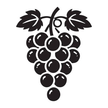 Taze ve Lezzetli Üzüm Vektörü İllüstrasyonu