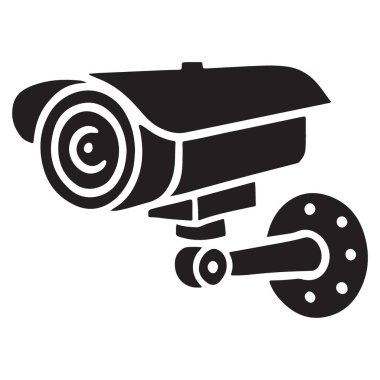 Duvardaki güvenlik kamerası silueti çözeltisi