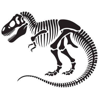 Bilim ve Eğitim İçin Etkileyici Dinozor İskelet Çizimi