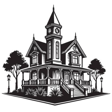 Viktorya Malikanesi Silüeti Görünümü Tarihi Mimari Güzellik