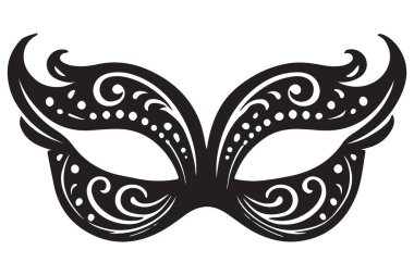 Kostüm Partisi Fikirleri için Zarif Venedik Maske Vektör Sanatı