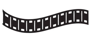 Soyut dalgalı film şerit çizim arka plan vektör tasarım sanatı