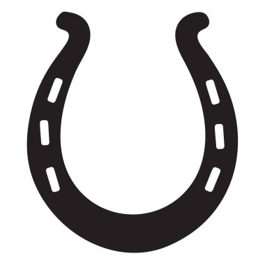 Minimalist At Nalı Vektör Sanatı Şans ve Binicilik Mirasını sembolize ediyor