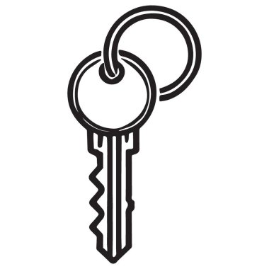 Yüzük Vektörü İllüstrasyonlu Klasik Anahtar Tasarımınızın Kilidini Aç