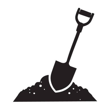 Kürek Kazma Toprak Bahçe Resimlerinin Silueti Tarım Malzemeleri