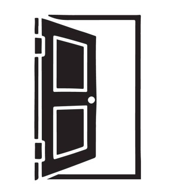 Açık Kapı İllüstrasyon Fırsat Erişimi ve Yeni Başlangıçlar