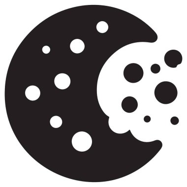 Isırılmış Çikolata parçalı Kurabiye Silueti Fırın ve Kafe için Görüntü