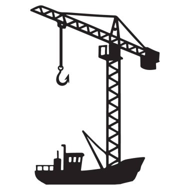 Güçlü Turna Kaldırma Teknesi Görünümü Ağır Görev Ekipmanı