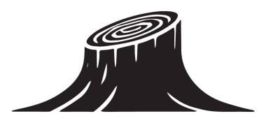 Soyut Ağaç Tökezlemesi İllüstrasyonu Doğa ve Ormanın Sembolü