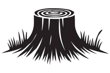 Çevresel Tasarımlar için Çimen İllüstrasyonlu Ağaç Otu Vektör Grafiği