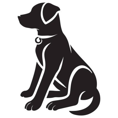 Oturan Siyah Köpek Siluet Vektör Grafik Tasarım Projeleri ResmiComment