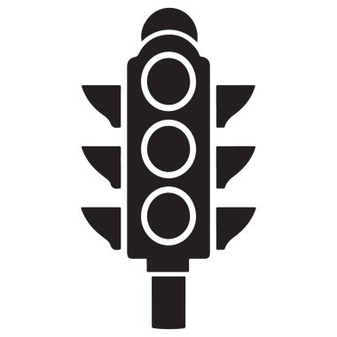 Trafik Işığı İllüstrasyon Taşımacılık Denetimi Sembolü