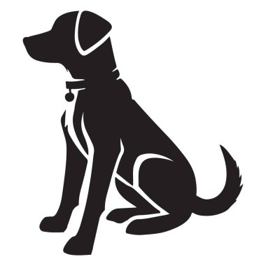 Özenli Köpek Silueti Eşi Evcil Hayvan ve Hayvan Sevenler İçin Tasarım