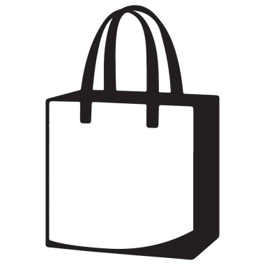 Yeniden kullanılabilir alışveriş çantası vektör illüstrasyonu çevre dostu market çantası tasarımı