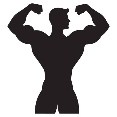 Modern Fitness Tasarımları için Minimalist Vücut Geliştirici Görüntü