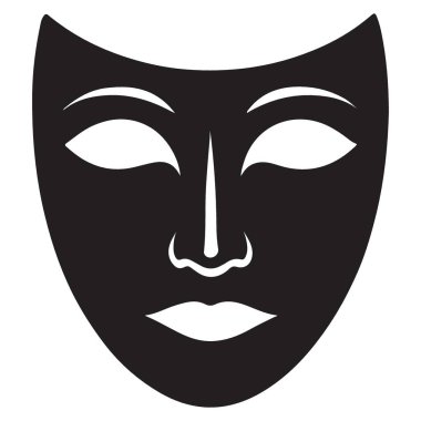 Boş Maske Siluet Vektör Çizim Tasarımı Amacı