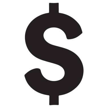 Dolar İşareti Sembol Simgesi Finans Sanayii İllüstrasyonu